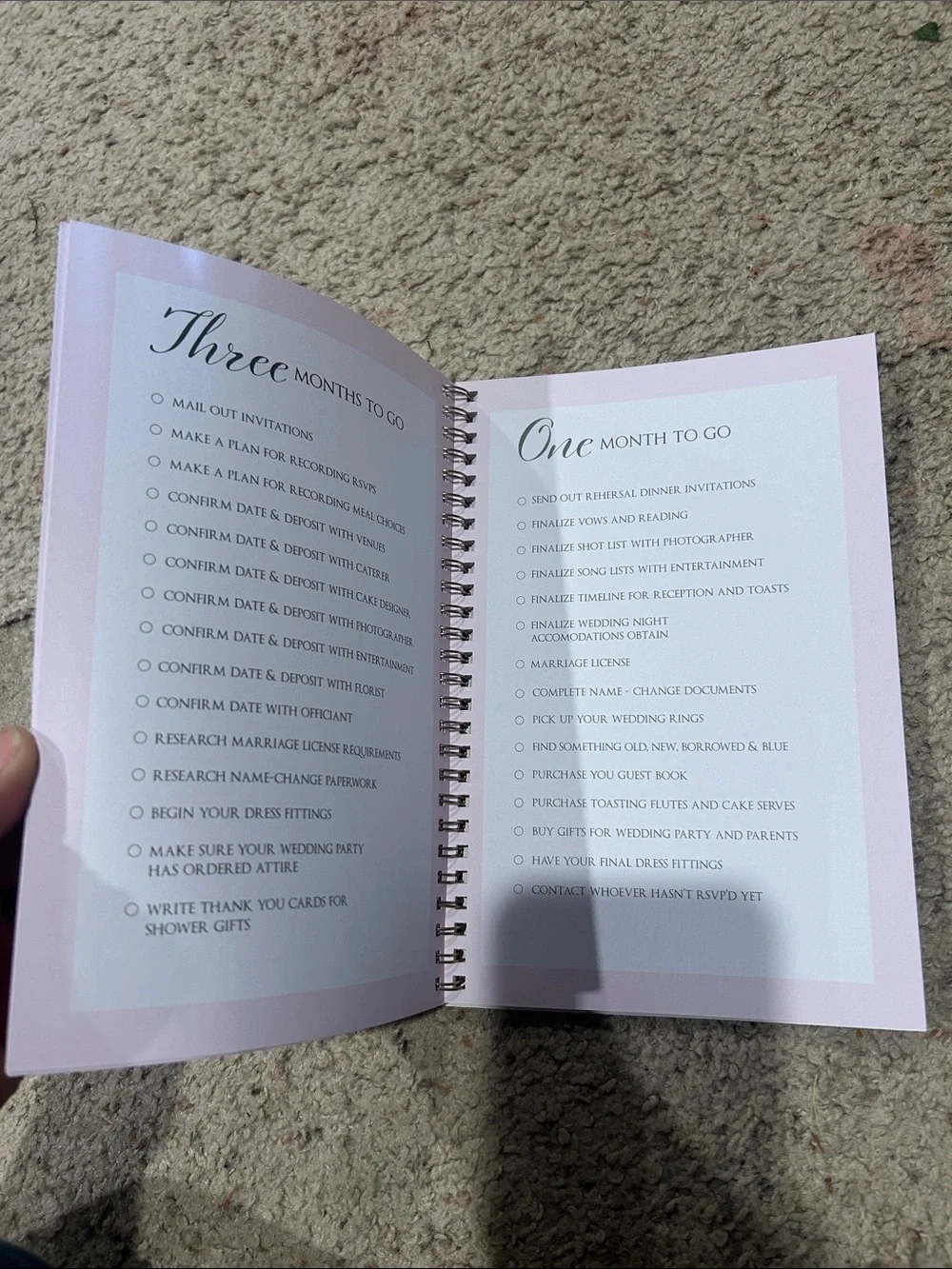 Happily Ever After Planning Notebook - Blush Pink
